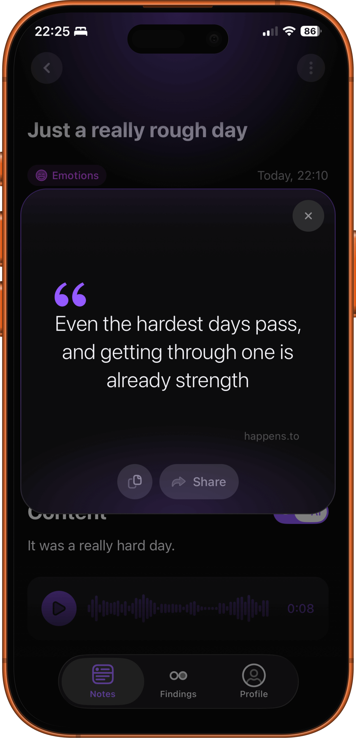 AI-powered reflection insights